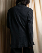 "POLO Ralph Lauren" Herringbone weave charcoal gray tailored jacket