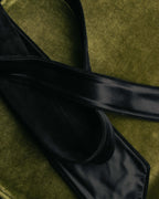 -SPECIAL- “HERMÈS” 2008-18 Suede cutwork leather tie