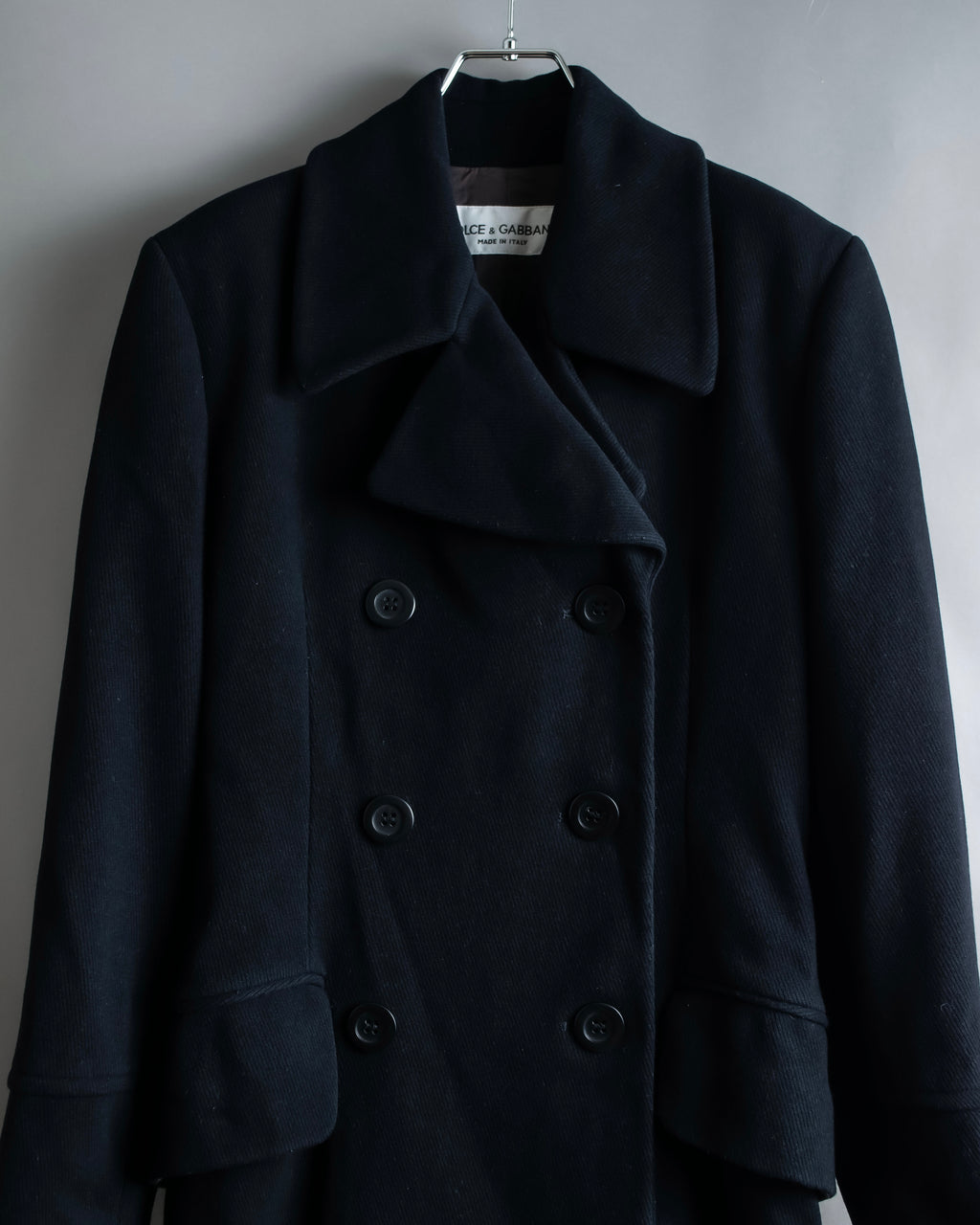 "DOLCE &amp; GABBANA" Maxi length double breasted chesterfield coat