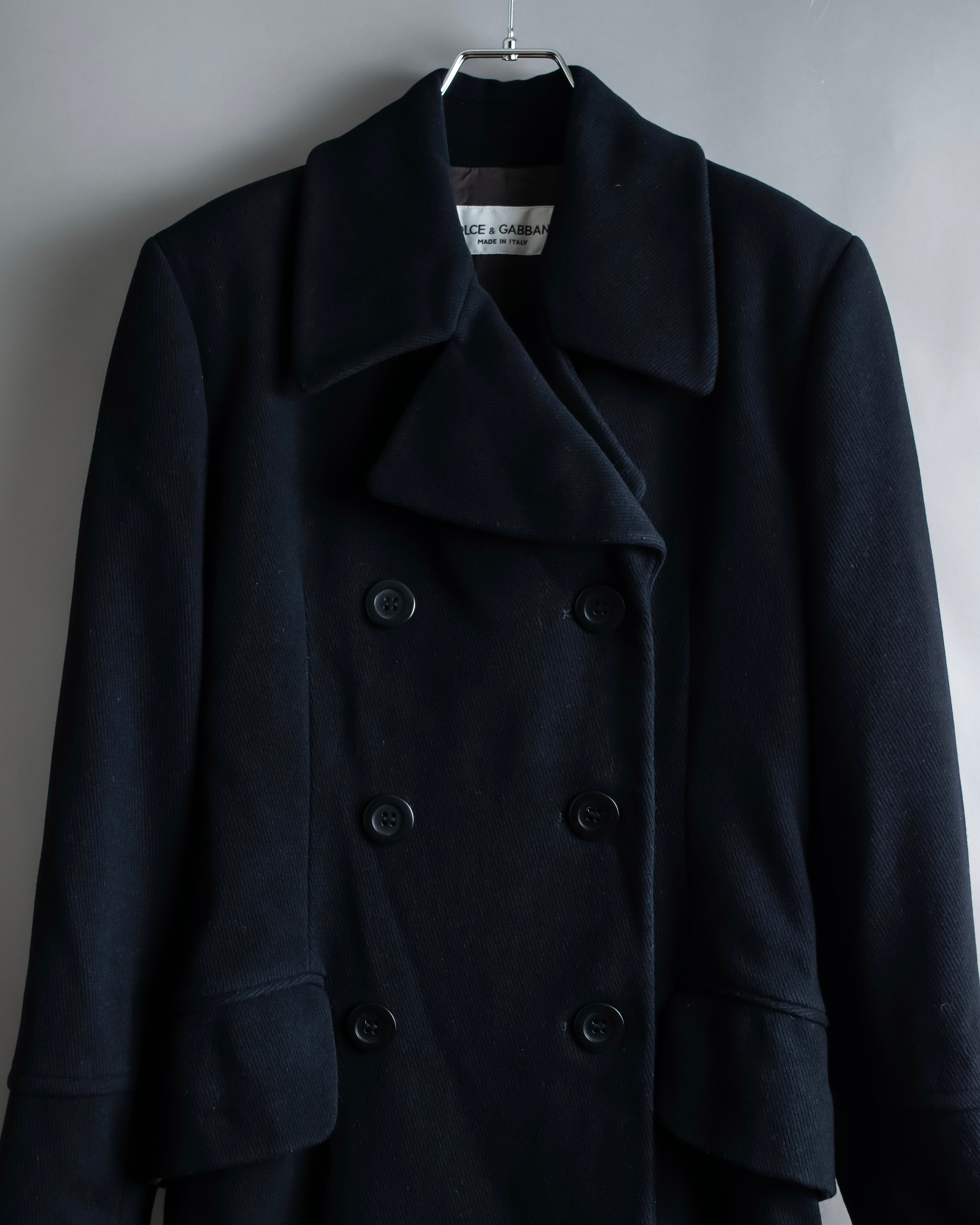 "DOLCE &amp; GABBANA" Maxi length double breasted chesterfield coat