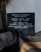 "FENDI" Two-tone striped fur docking stole