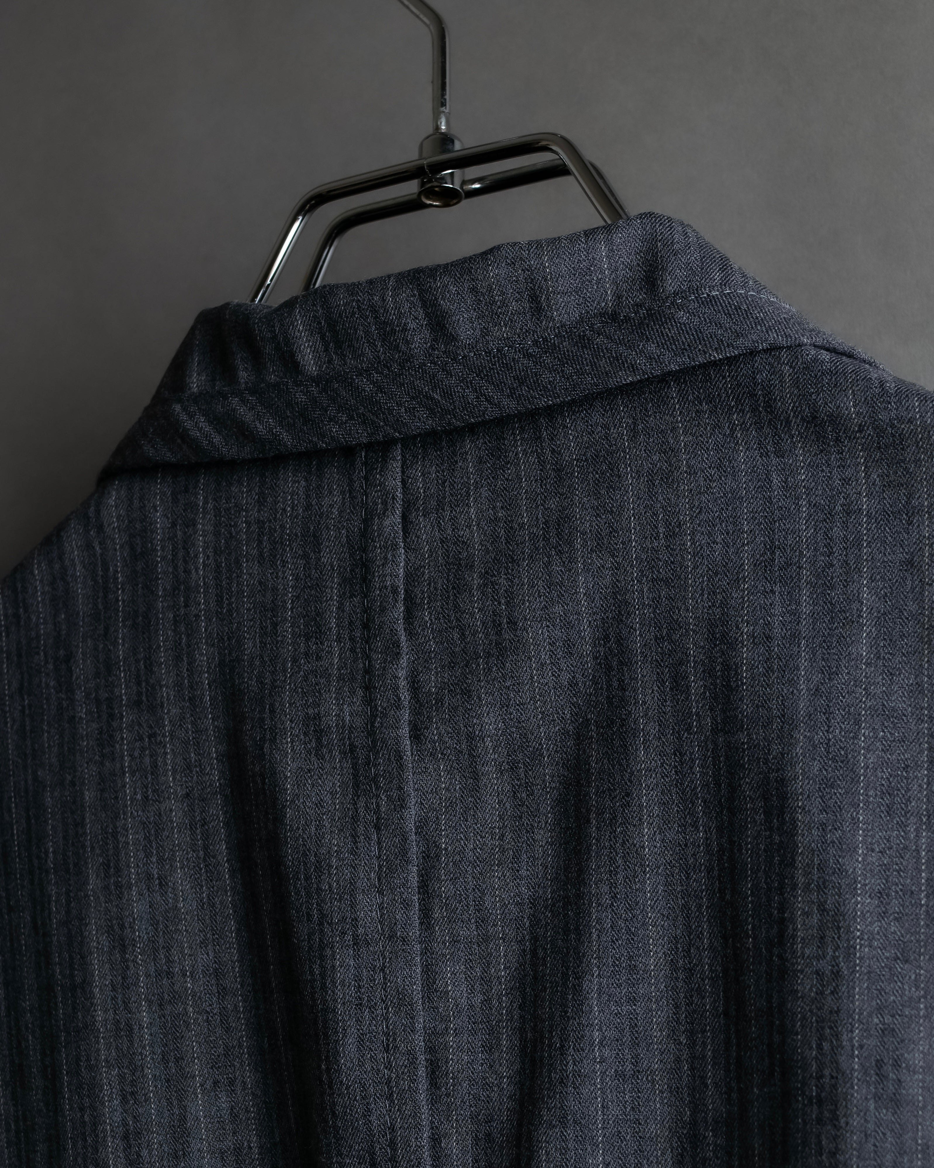 "COMME des GARCONS HOMME PLUS" 14SS modified lapel design striped jacket