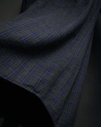 “HERMES” 90’s–00’s Windowpane cotton button down shirt