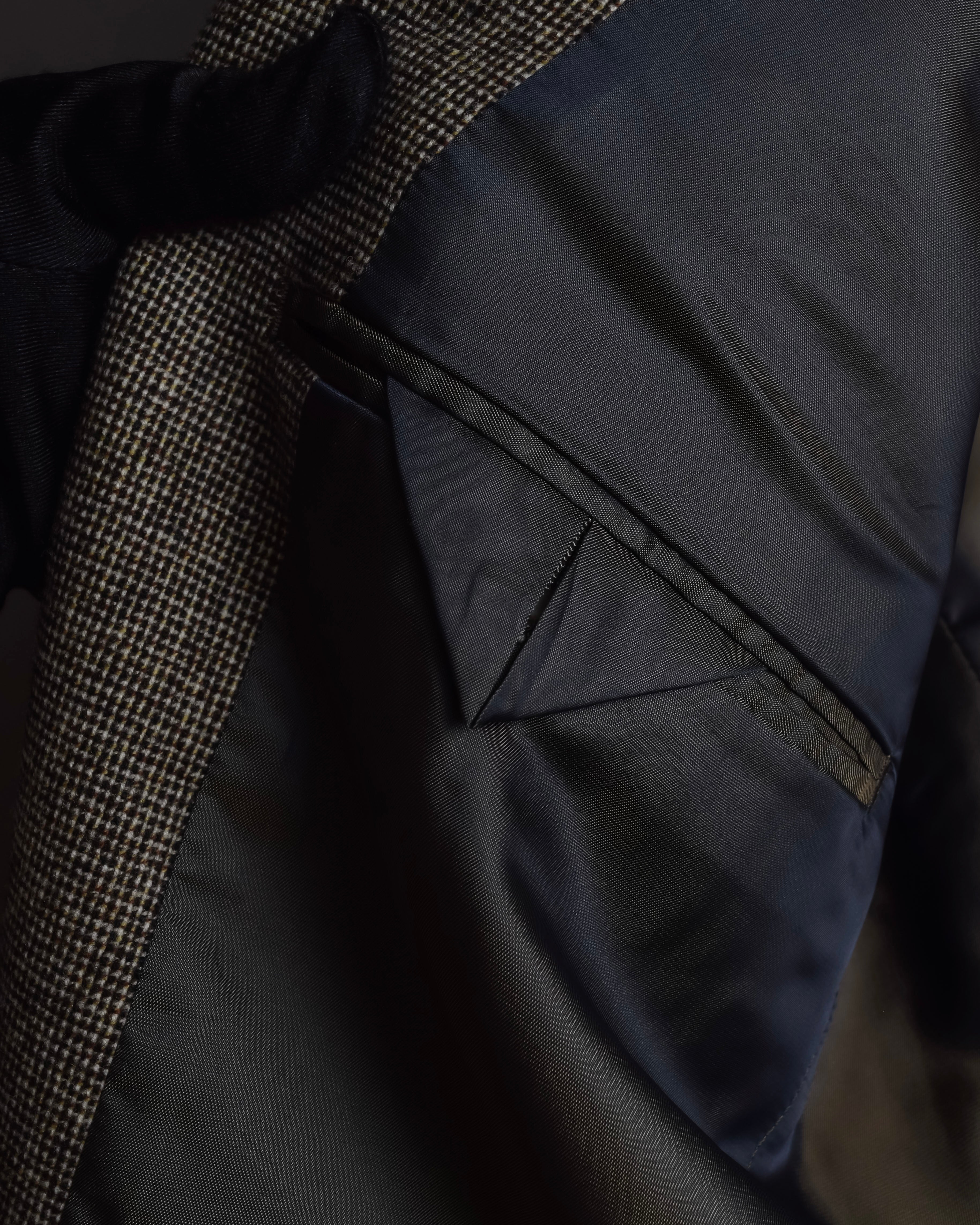 "BROOKS BROTHERS" Melange tweed three-piece suit