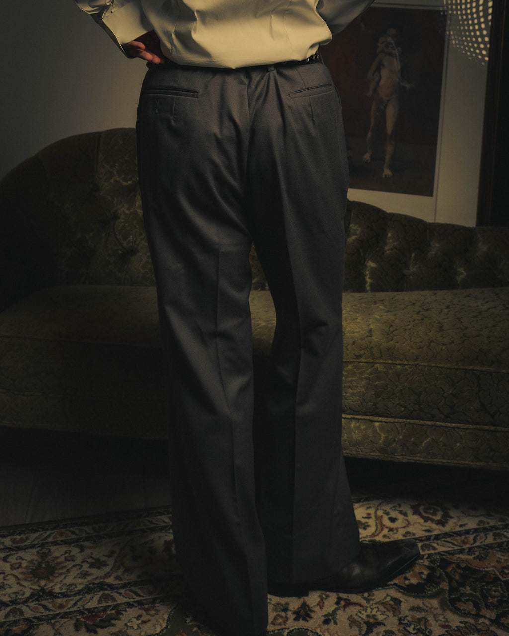 –SPECIAL– "Christian Dior" 80's-90's Classically tailored wool two-piece suit