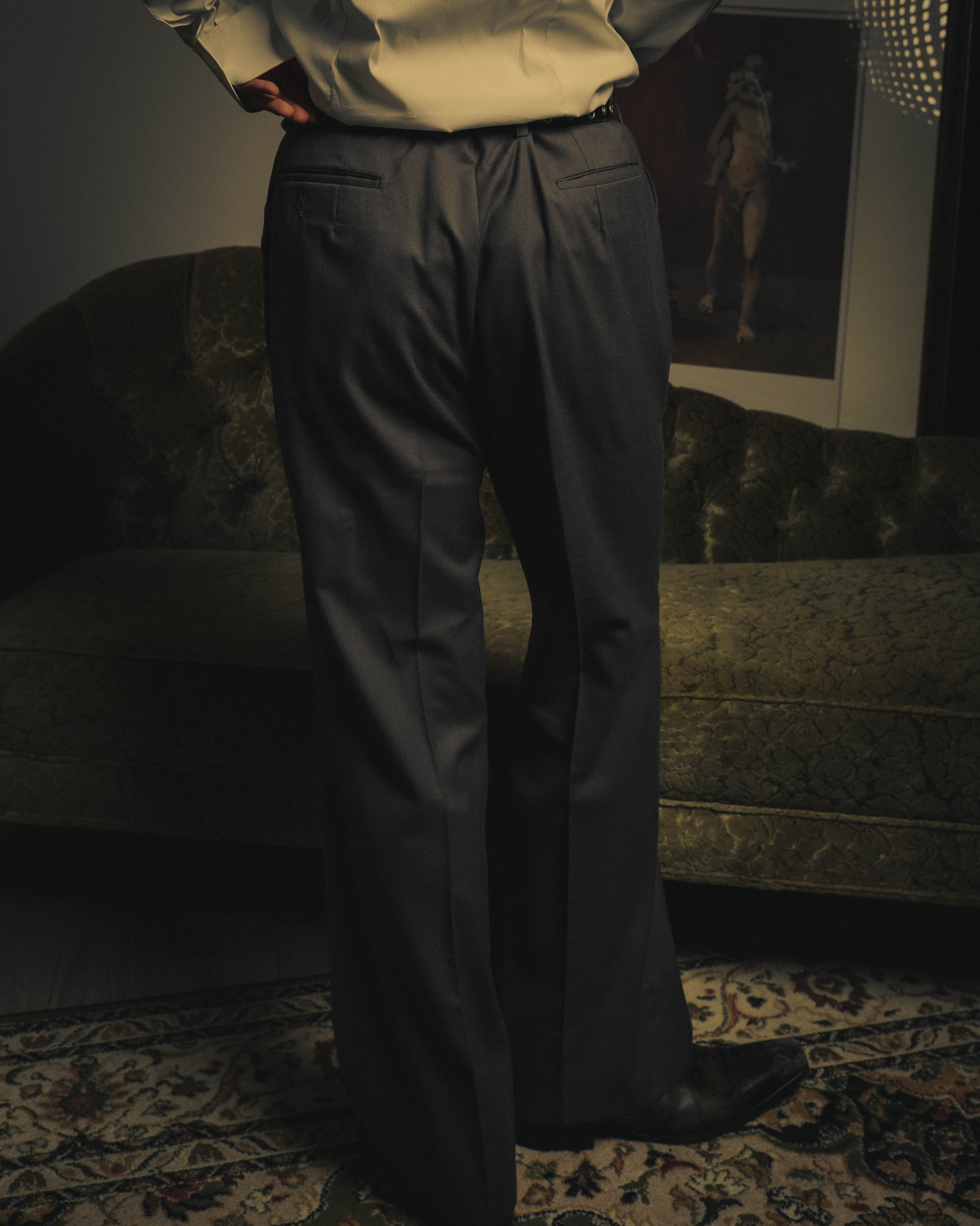 –SPECIAL– "Christian Dior" 80's-90's Classically tailored wool two-piece suit