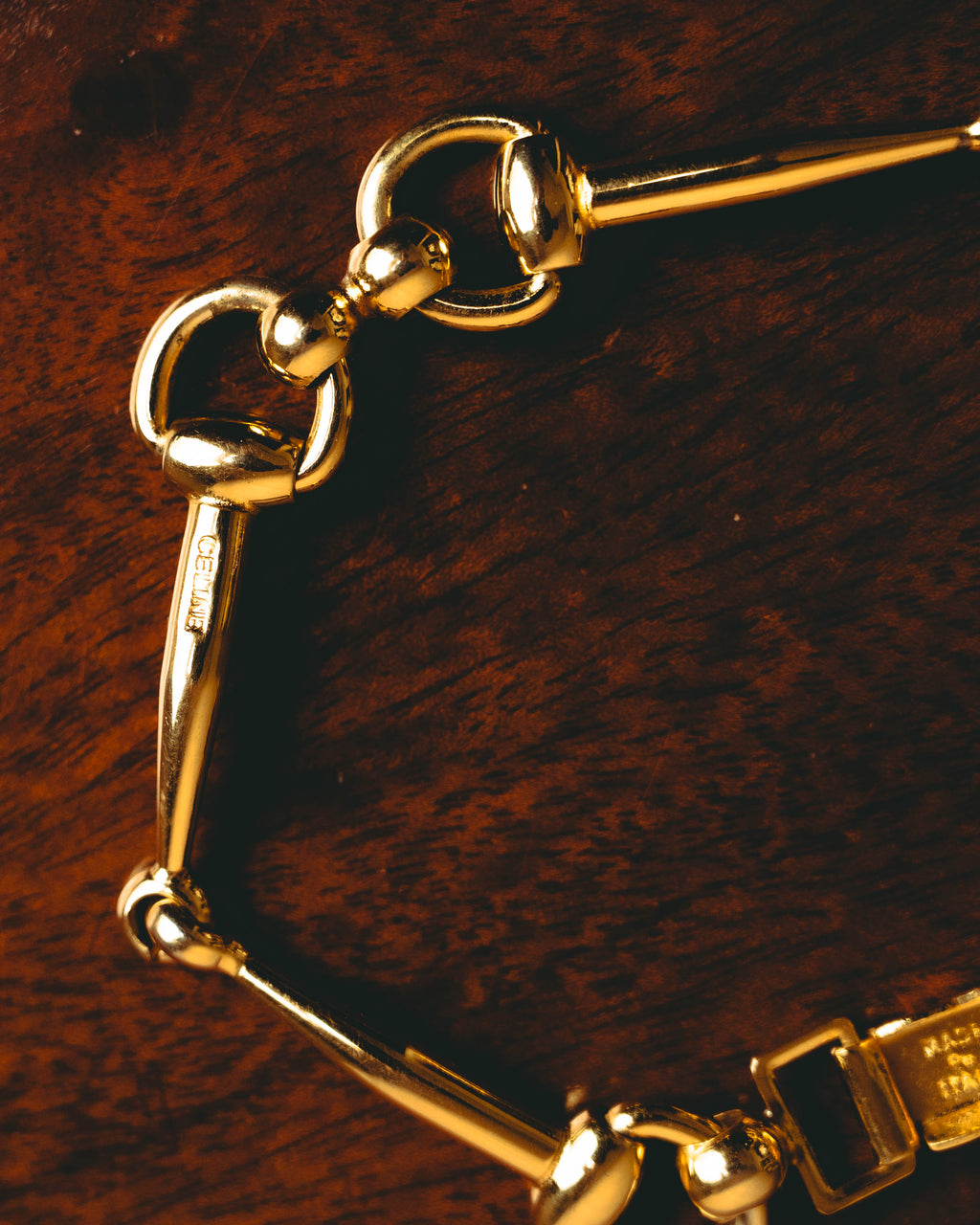 -SPECIAL- “CELINE” 70’s-80’s vintage horsebit link bracelet