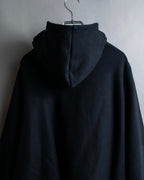 "BALENCIAGA" Oversized poncho flare silhouette hoodie