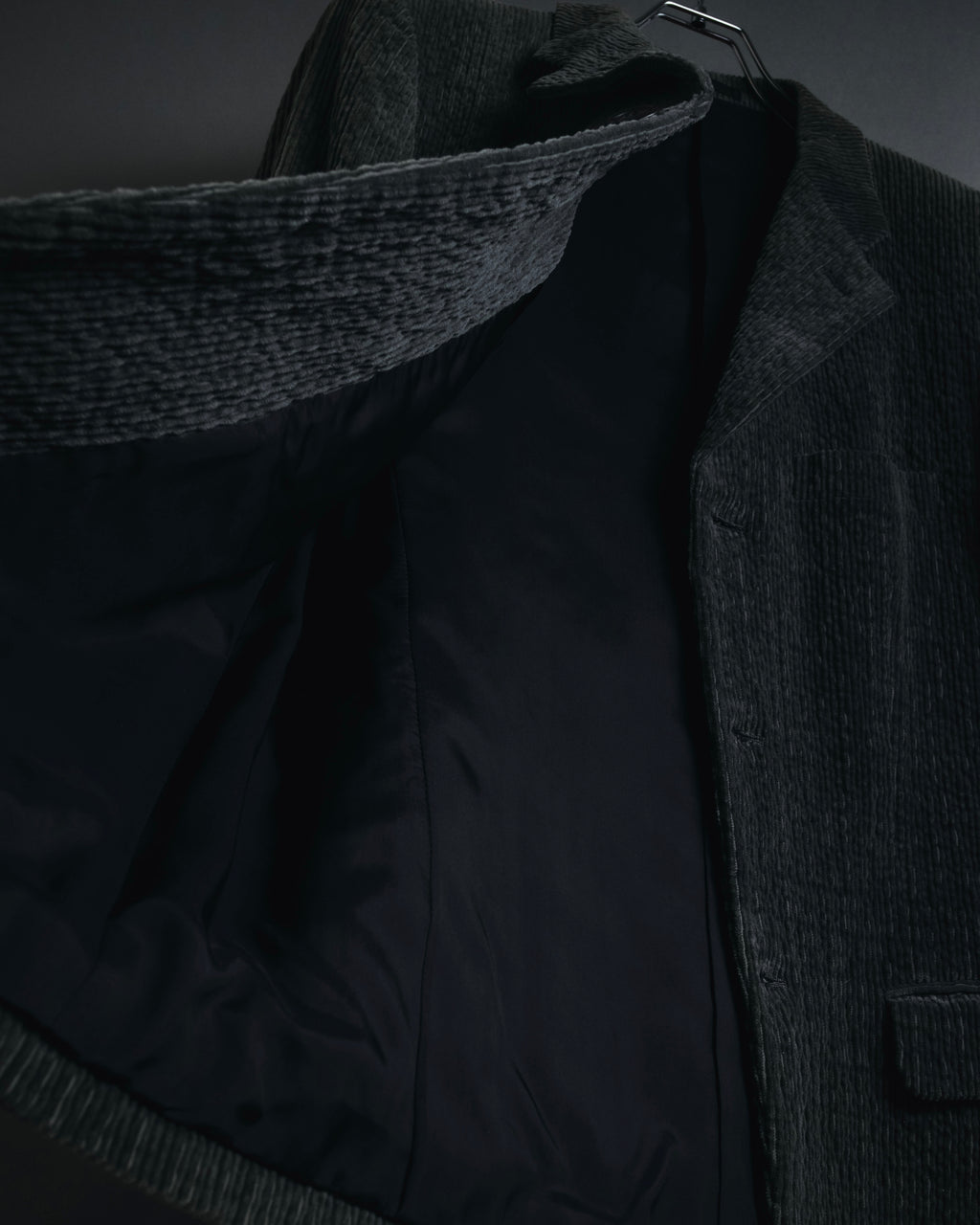 –SPECIAL– "ISSEY MIYAKE MEN" 98AW garment-pleated cotton tailoring set-up