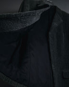 –SPECIAL– "ISSEY MIYAKE MEN" 98AW garment-pleated cotton tailoring set-up