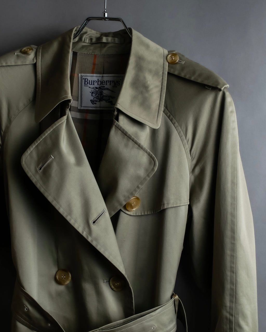 "Burberrys" Vintage water-repellent cotton oversized trench coat