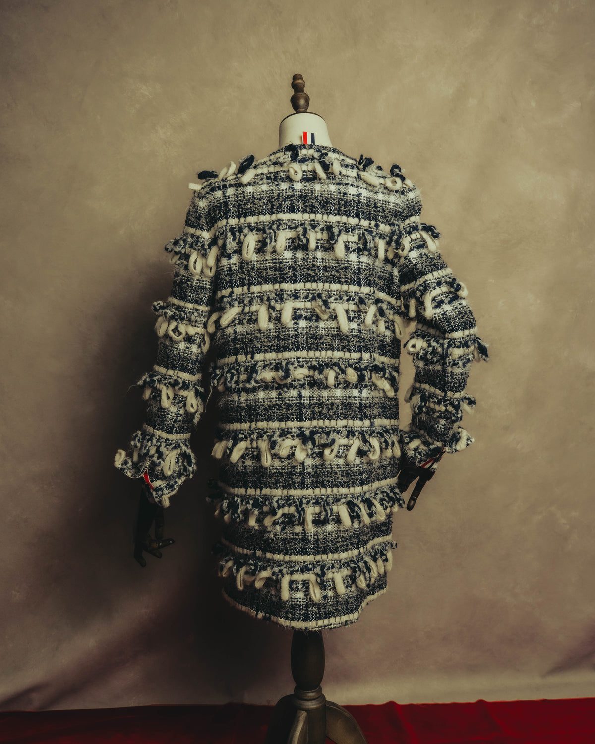 "THOM BROWNE" 2010's-20's Textured double breasted boucle coat