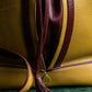 "Cartier" Drawstring design bicolor leather shoulder bag