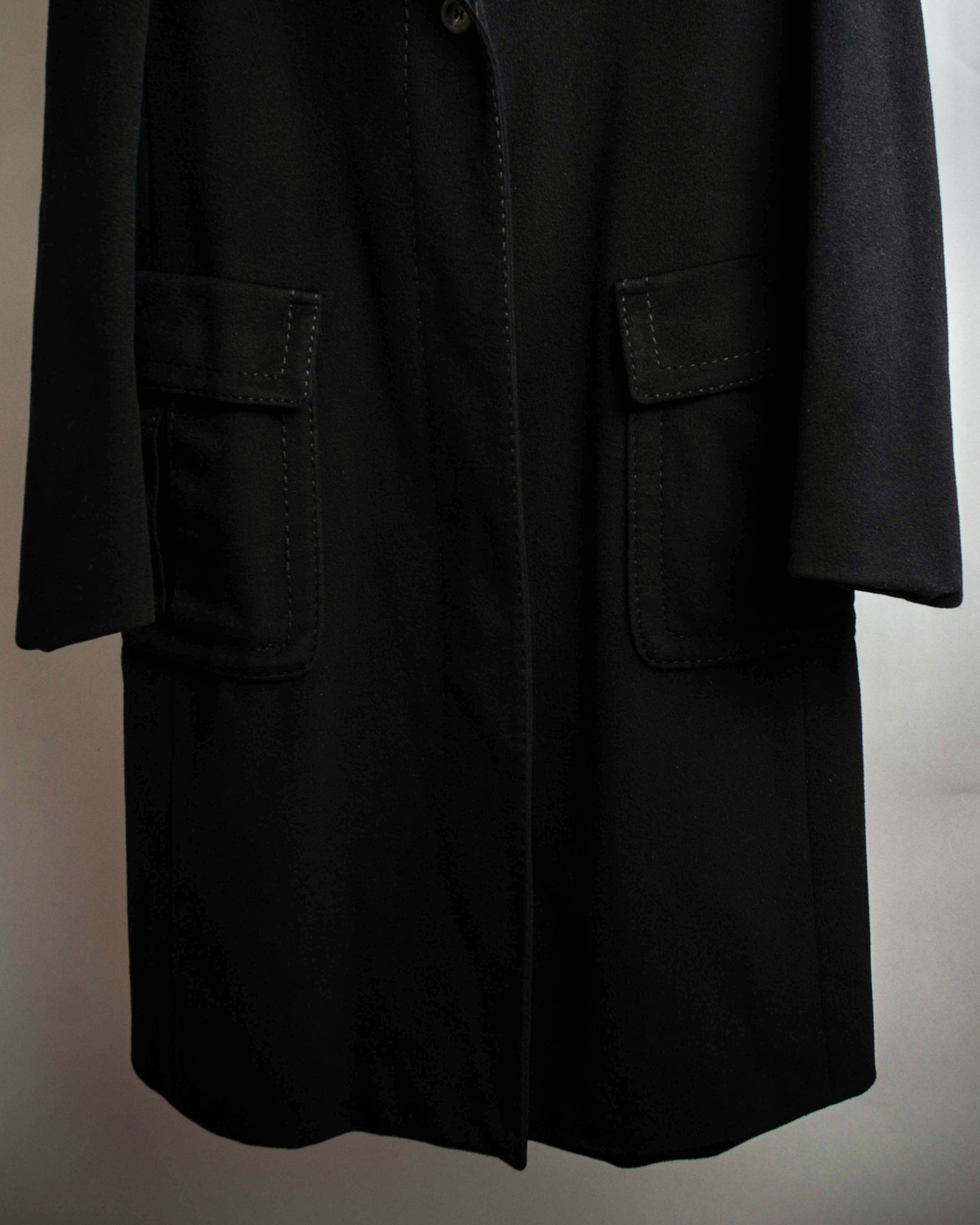 "Max Mara" Stitch design draping chester coat