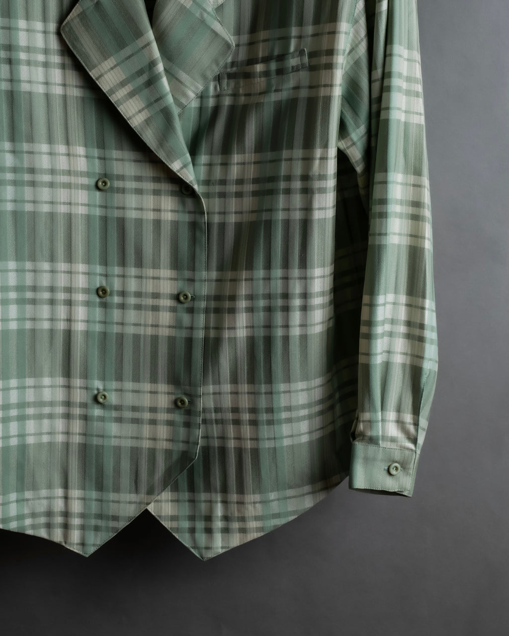 "BURBERRYS" Mint green check pattern skirt type set up