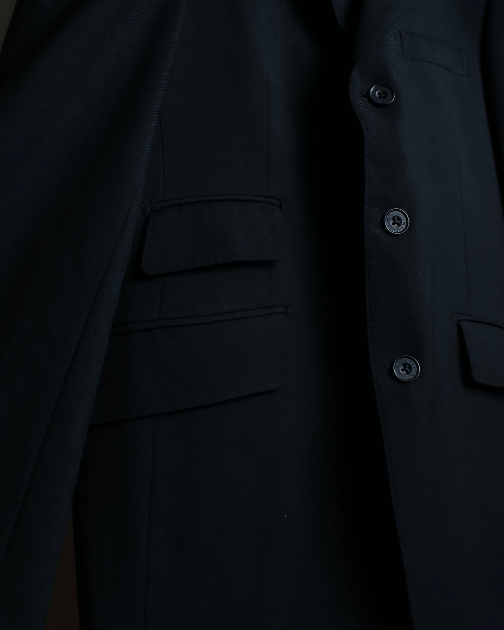 "Burberrys" Peaked lapel designed single 3B tailored jacket setup