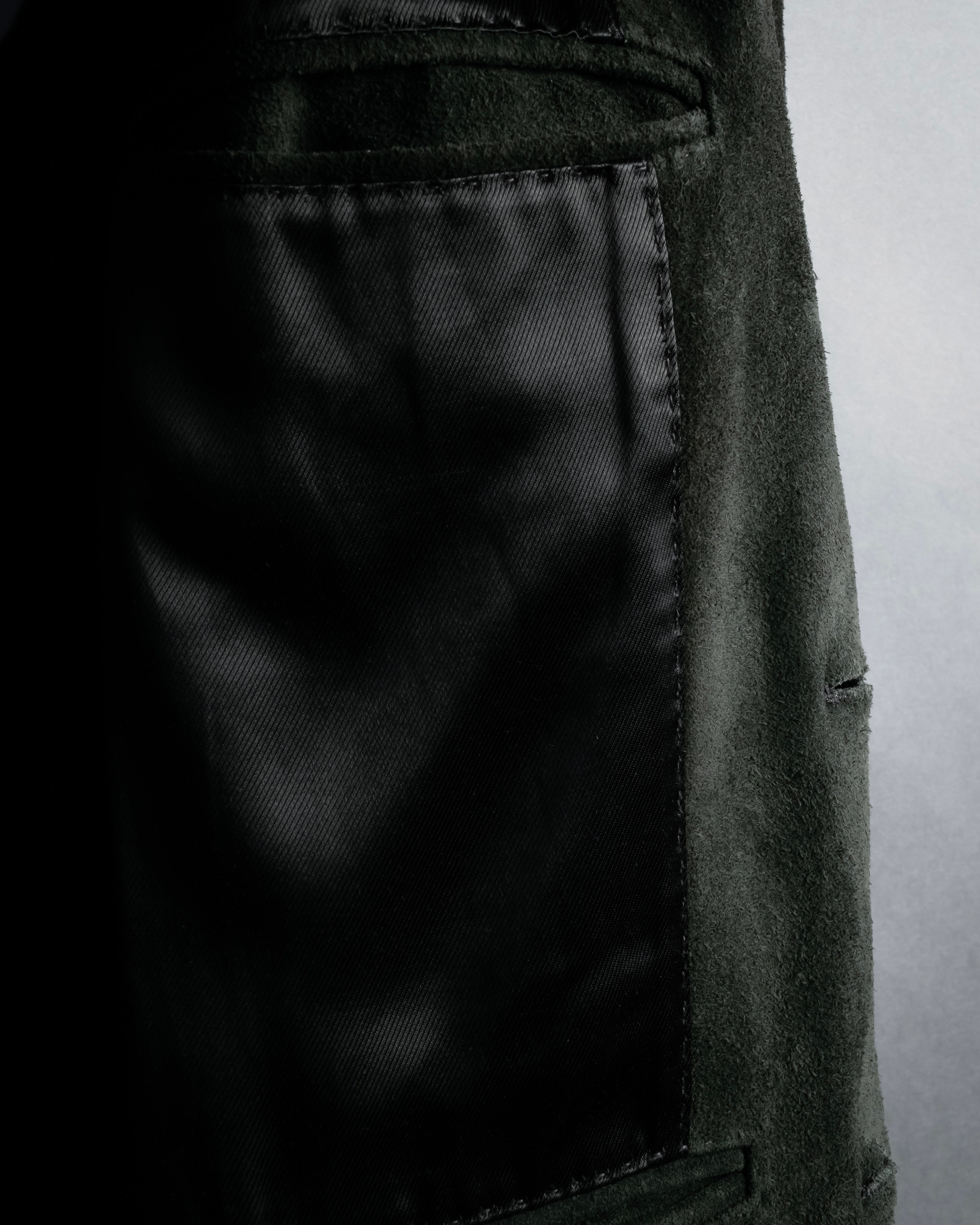 -SPECIAL- "GUCCI" 90’s Tom ford design suede tailored jacket