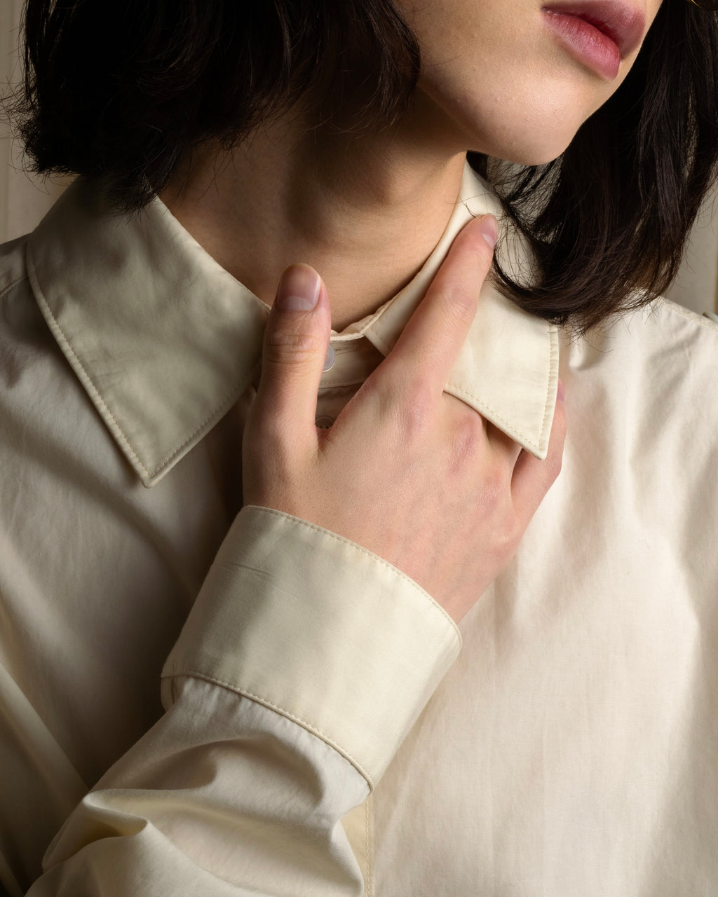 "LEMAIRE" Shoulder button design long shirt