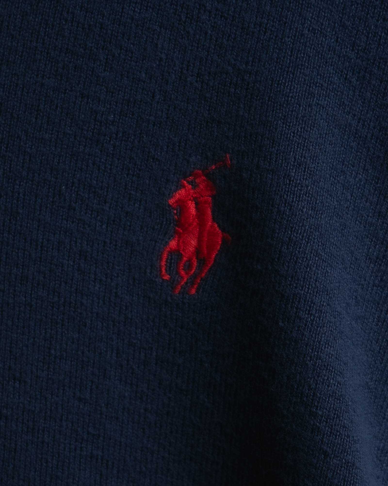 -MOOD MILLÉSIMES- Polo by Ralph Lauren” 90’s-00’s deep navy pima cotton knit vest