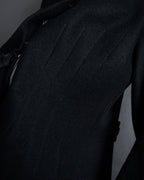 "Marc Jacobs" A soft flowing flared silhouette long coat