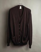 -SPECIAL- “HERMES” 00’s Cashmere cardigan and sleeveless knit twin set
