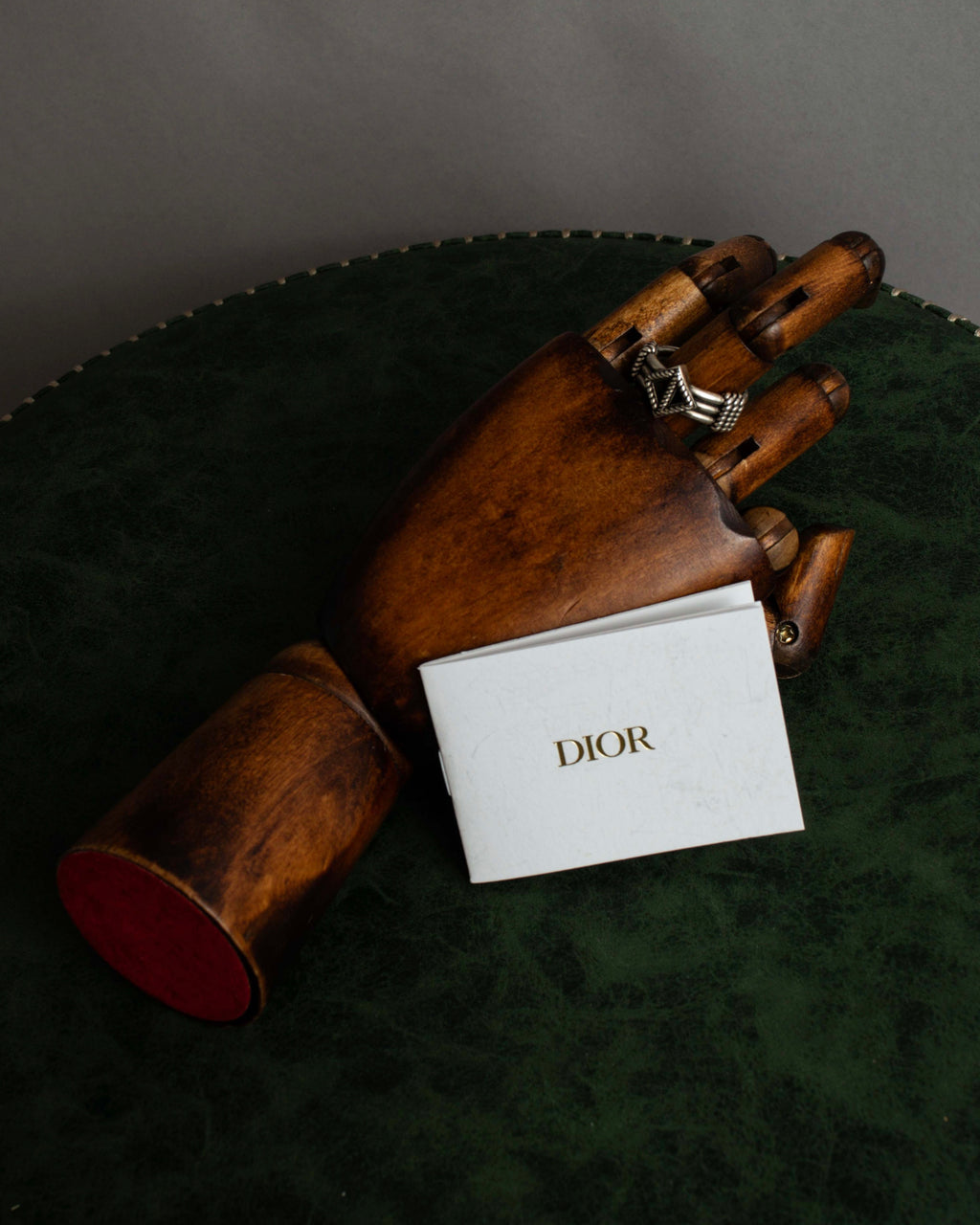 "Christian Dior" Buffalo design silver ring