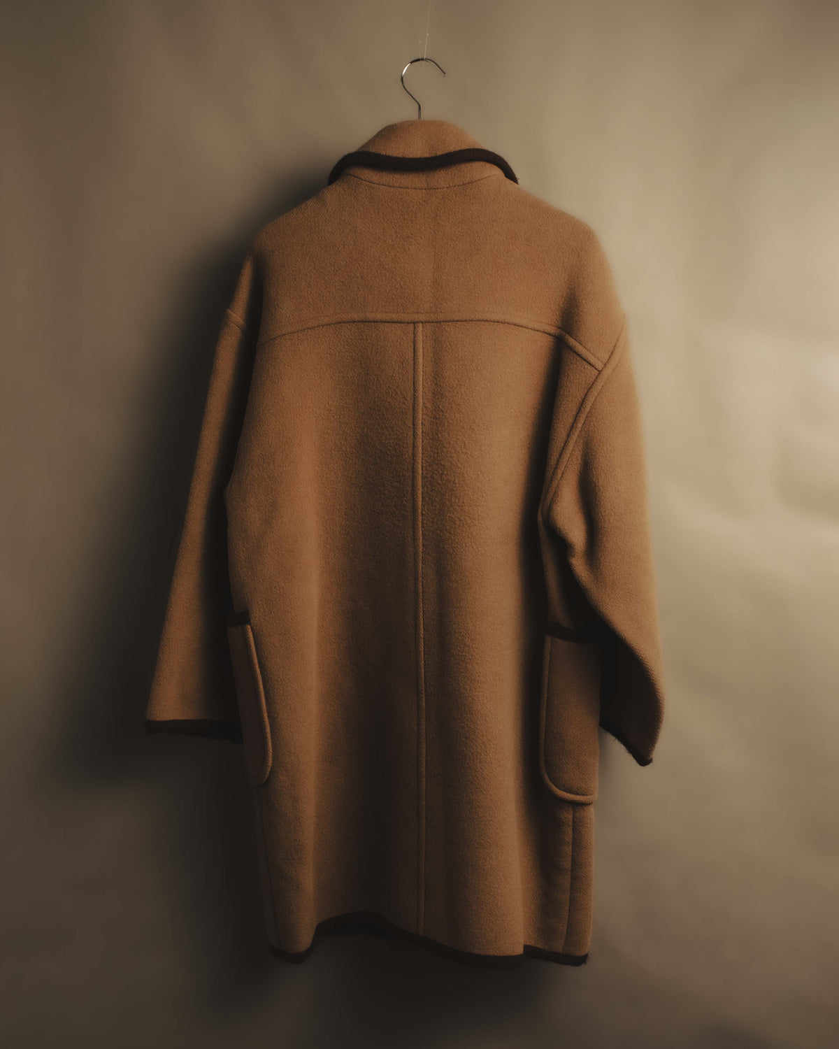"Burberrys" 80's-90's Classic piped wool coat