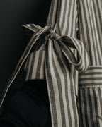 -SPECIAL- “LOEWE” 2010’s striped ribbon sleeve long gown coat