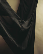 -SPECIAL- "FERRAGAMO" 2020's Sculpturally draped asymmetric maxi dress