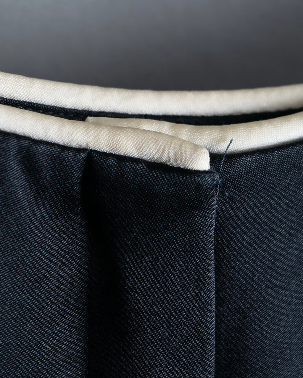 “CHANEL” Designed hem silk flare pants