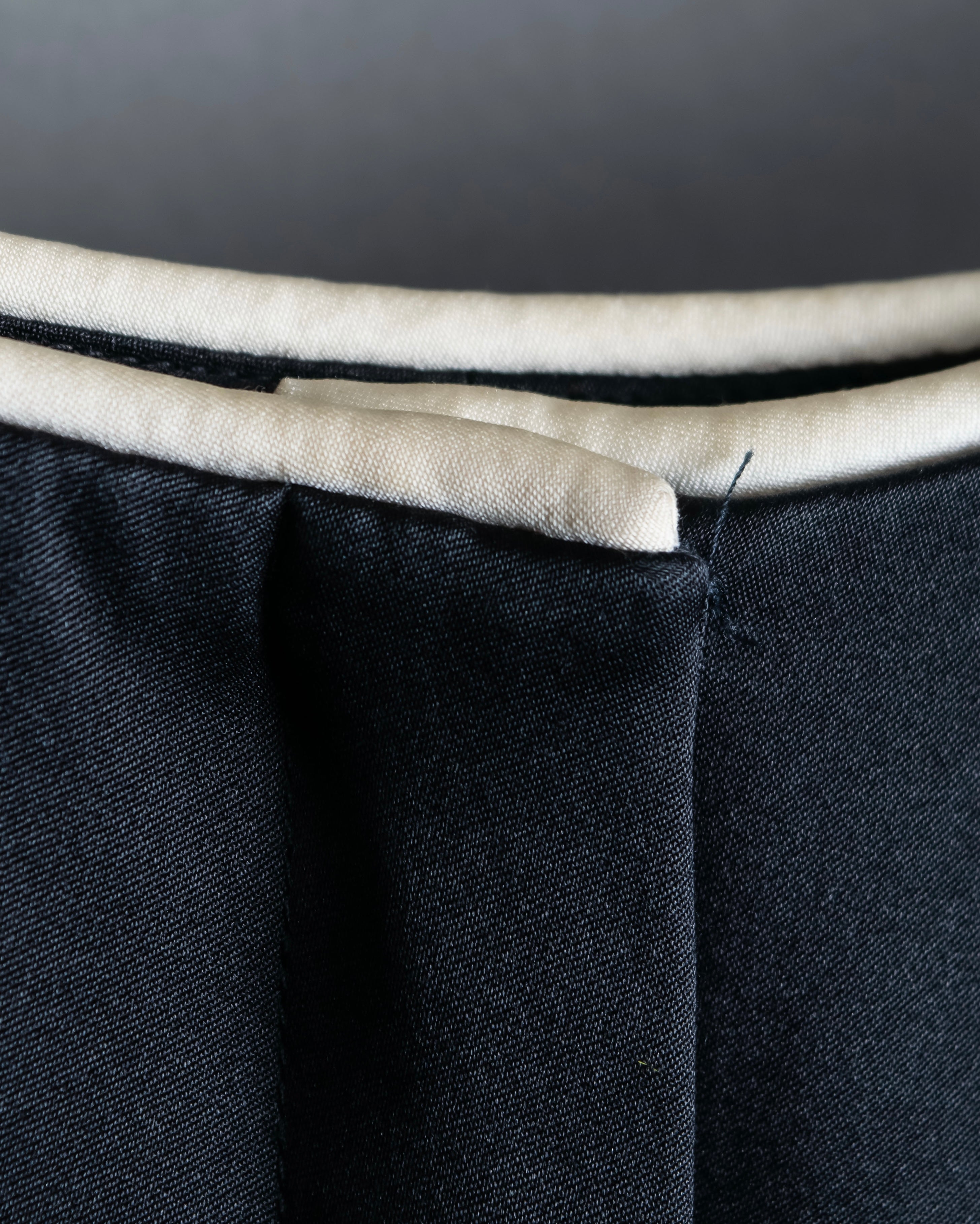 “CHANEL” Designed hem silk flare pants