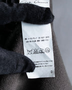 "Rick Owens" 12AW asymmetrical hooded knit cardigan