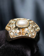 “Dior” Star-shaped pearl gold ring