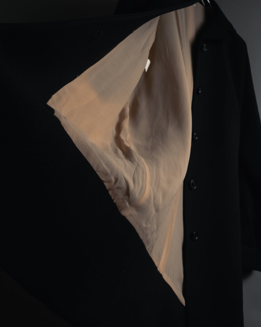 Abrigo de lana de sastrería minimalista de los años 90-00 de Dolce & Gabbana