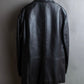 "ARMANI COLLEZIONI" 100% lamb leather oversized tailored jacket