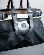 "LOEWE"　Belt design logo engraved tote bag
