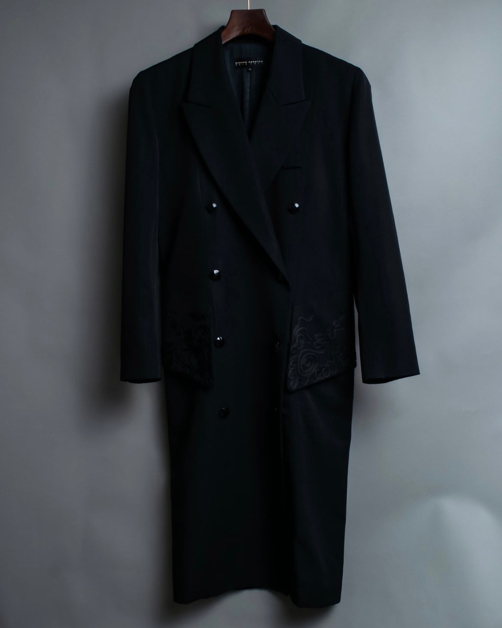 Hiroko Koshino Thin Long Embroidered Coat