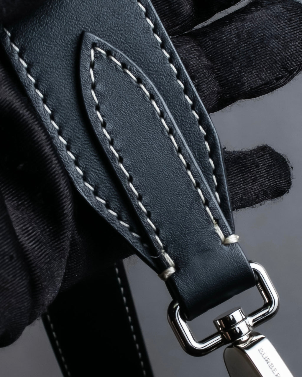 "BURBERRY" Suede switching design 2way shoulder bag