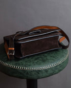 "LOEWE" Textured suede panel barcelona shoulder bag