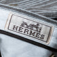 "HERMES" Multi stripe pattern wide tapered slacks