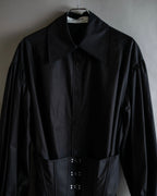 "KIMHĒKIM" Bondage corset belt design shirt dress