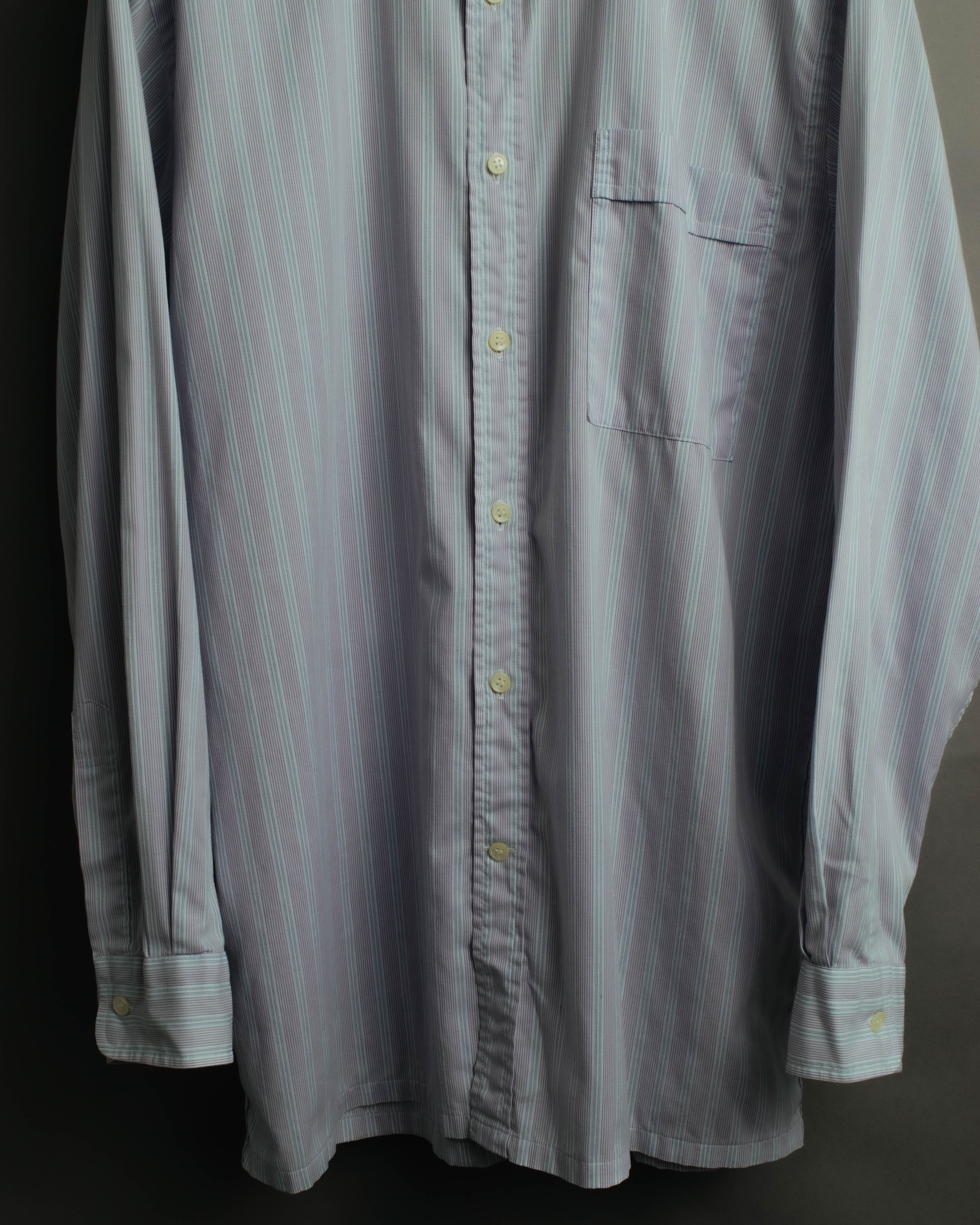 "Christian Dior" 80's-90's Relaxed striped long sleeve shirt