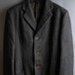 "ARMANI COLLEZIONI" Shoulder width structured oversized herringbone chester coat