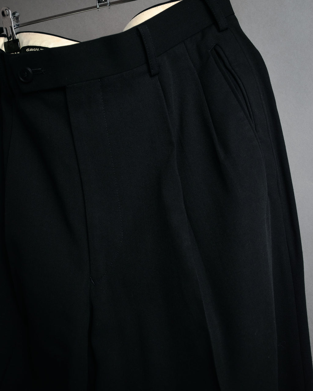 “GAULTIER objet HOMME” 90’s Two tuck wide trousers