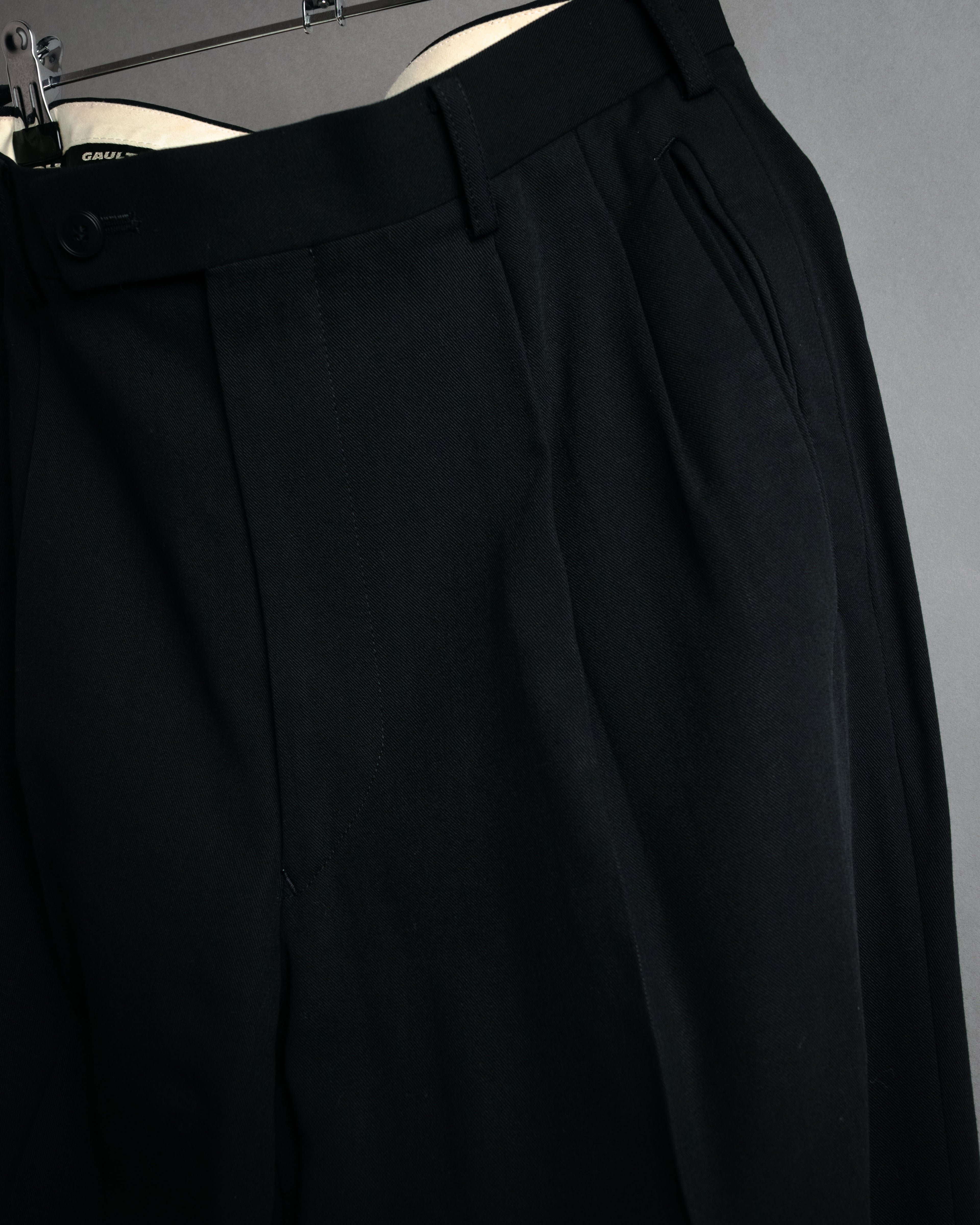 “GAULTIER objet HOMME” 90’s Two tuck wide trousers