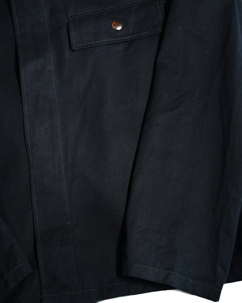 VINTAGE
/ Box Silhouette Cotton Jacket Navy
