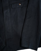 VINTAGE
/ Box Silhouette Cotton Jacket Navy
