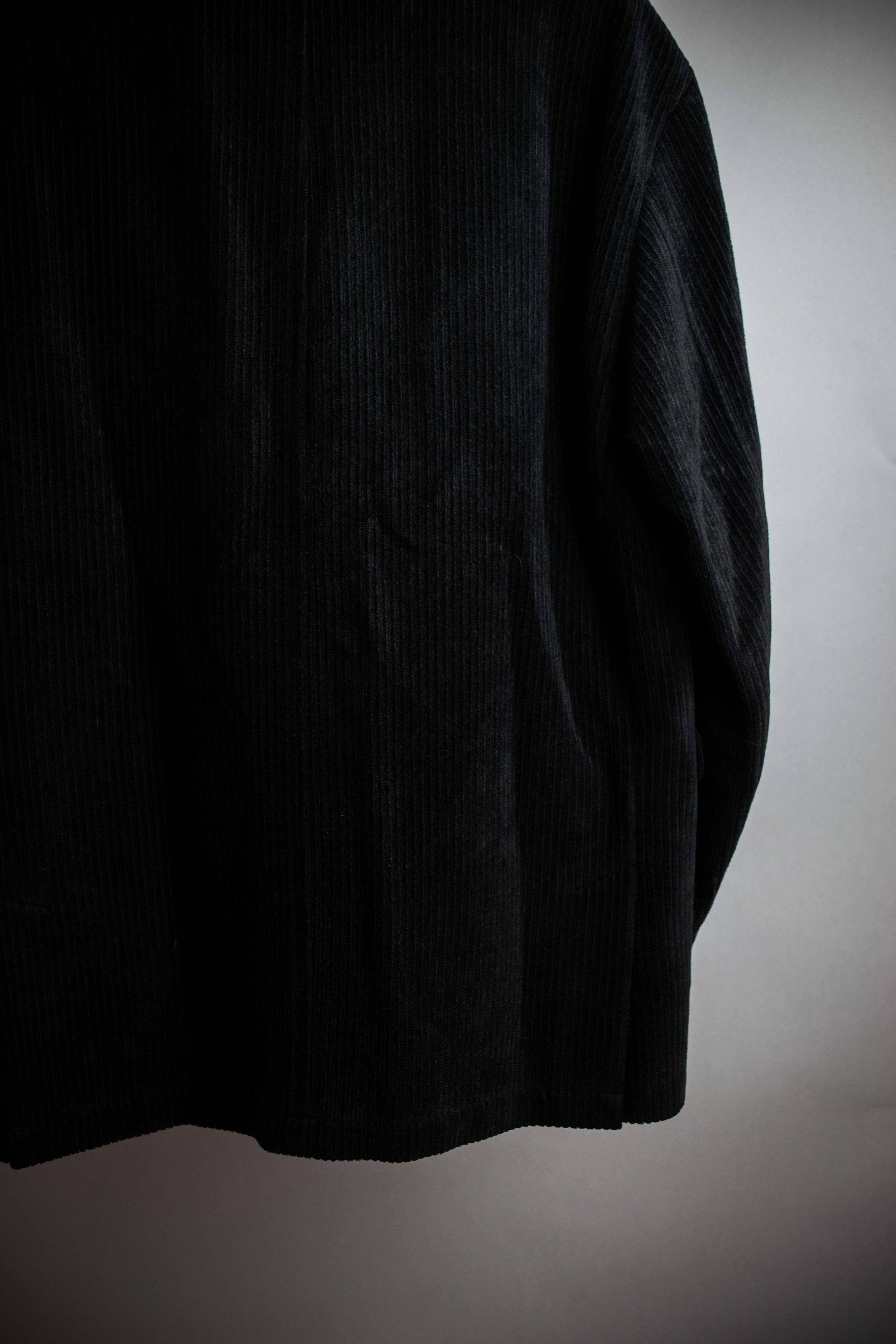 "BURBERRY" Thick wale corduroy oversized tailored jacket