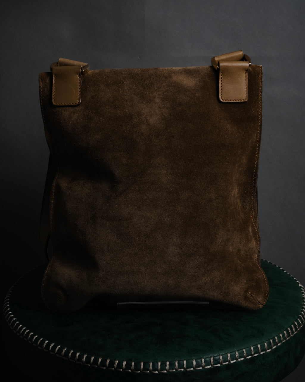 "GUCCI" 60’s-70’s suede and leather shoulder bag
