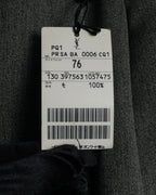 "YVES SAINT LAURENT" Deep pleat tapered wool slacks